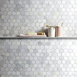FIRED EARTH East Hampton Large Hexagon Mosaic Honed