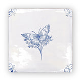 FIRED EARTH English Delft Butterfly 1