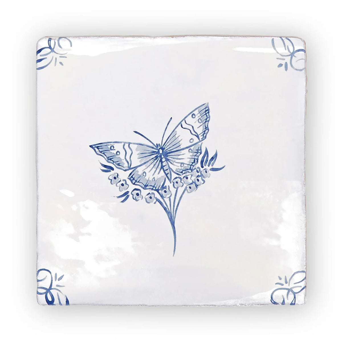 FIRED EARTH English Delft Butterfly 1
