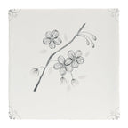 FIRED EARTH English Delft Charcoal Blossom