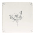 FIRED EARTH English Delft Charcoal Butterfly 1