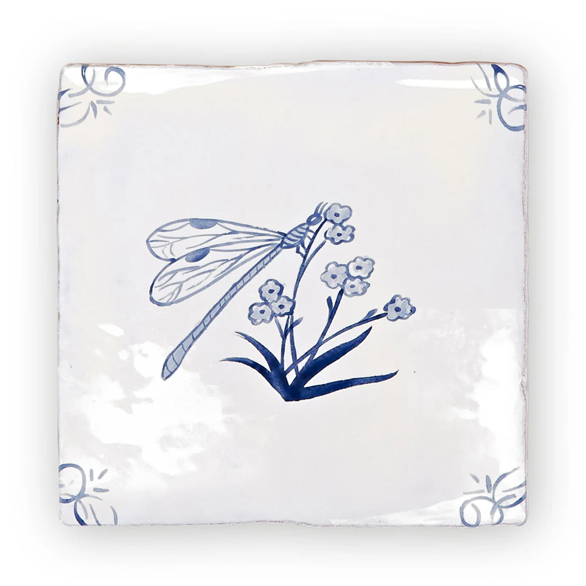FIRED EARTH English Delft Dragonfly