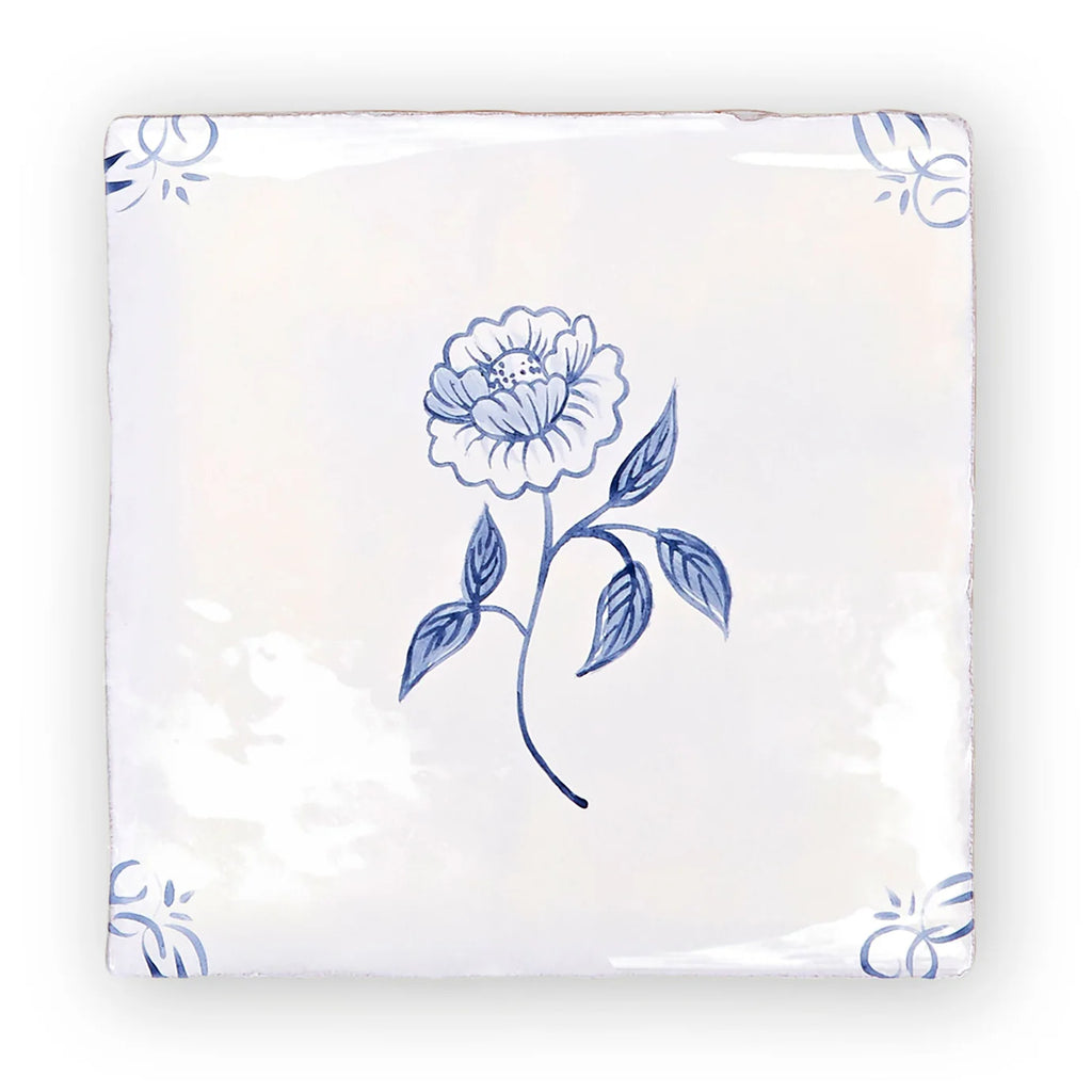FIRED EARTH English Delft Peony