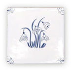 FIRED EARTH English Delft Snow Drop