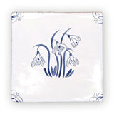 FIRED EARTH English Delft Snow Drop
