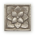 FIRED EARTH Foundry Art Lotus 75mm x 75mm