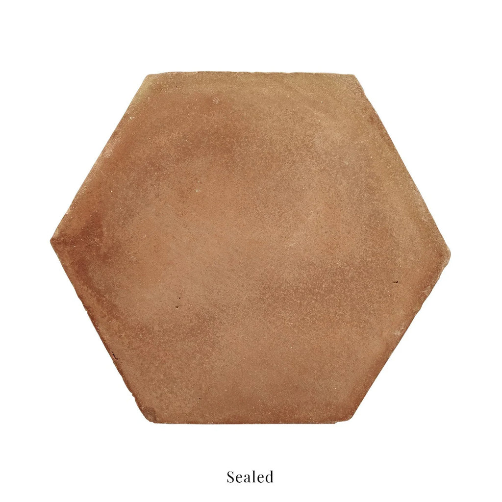 FIRED EARTH Handmade Classic Hexagon Terracotta