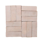 FIRED EARTH Medina Cloudy White Zellige Rectangle 50mm x 150mm
