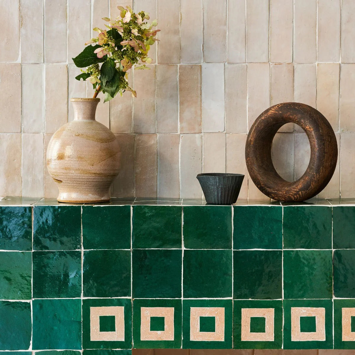 FIRED EARTH Medina Moss Green Porton