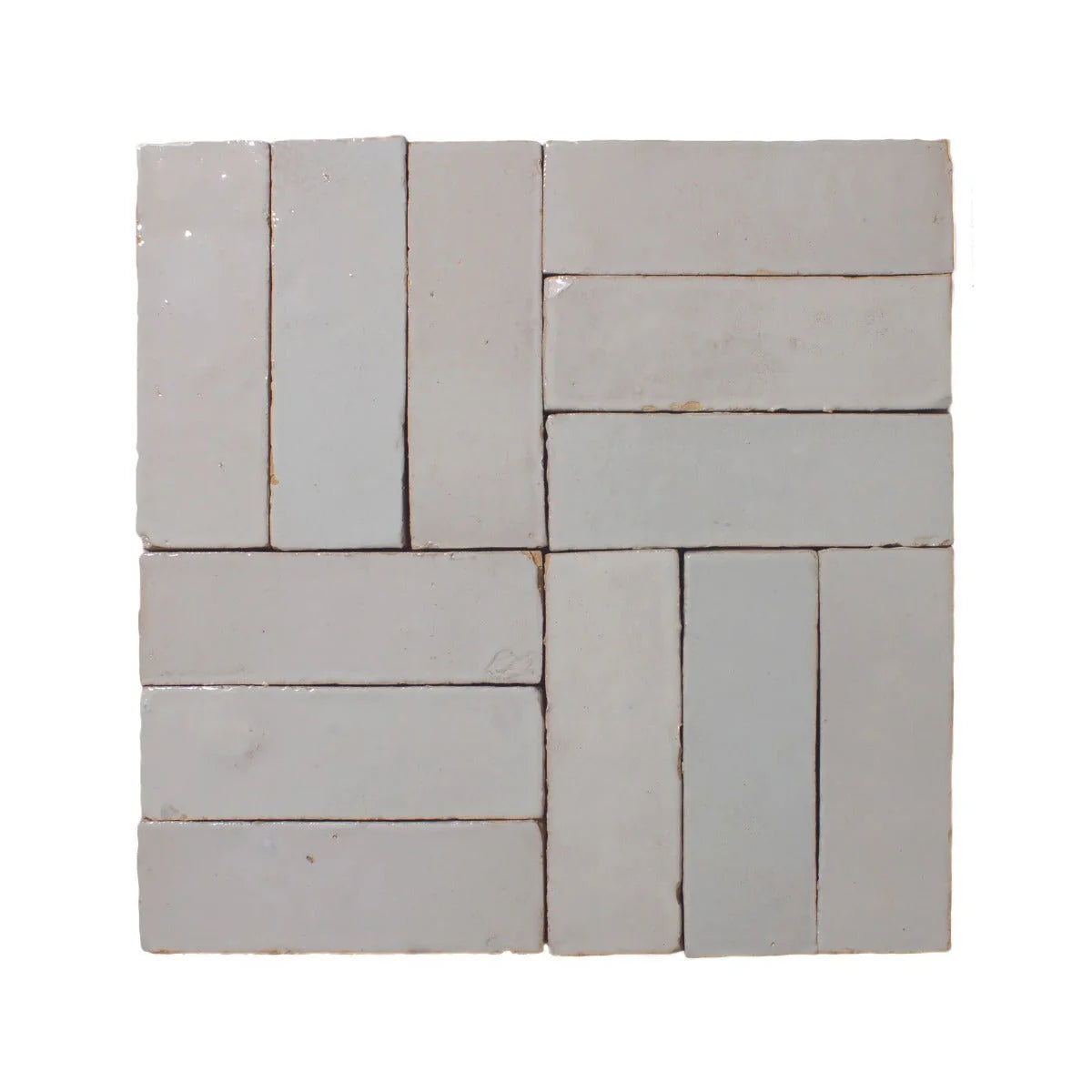 FIRED EARTH Medina Pure White Zellige Rectangle 50mm x 150mm