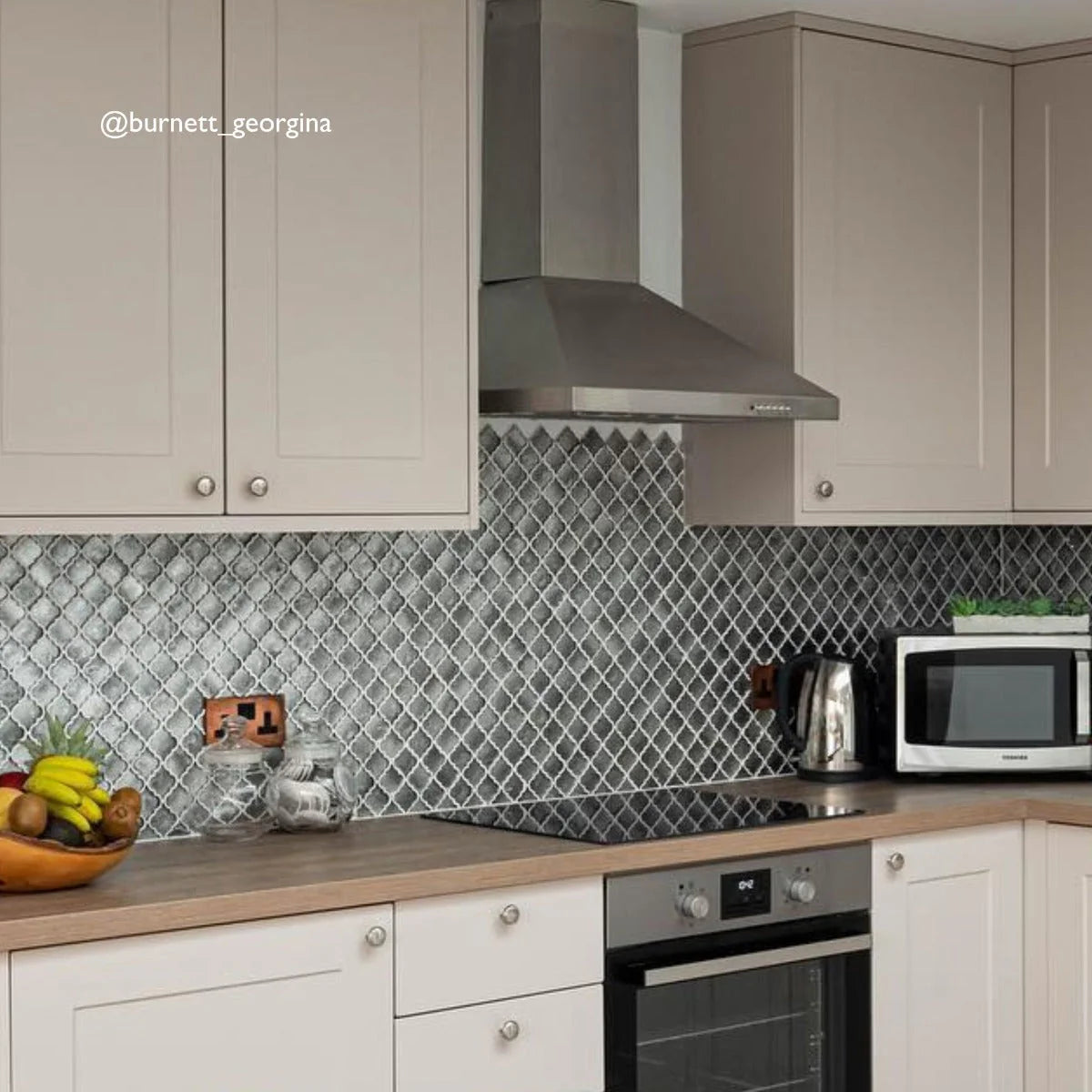 FIRED EARTH Metallic Vitreum Argentum Arabesque