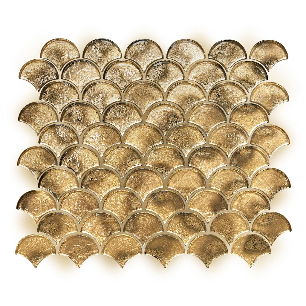 FIRED EARTH Metallic Vitreum Aurum Fan
