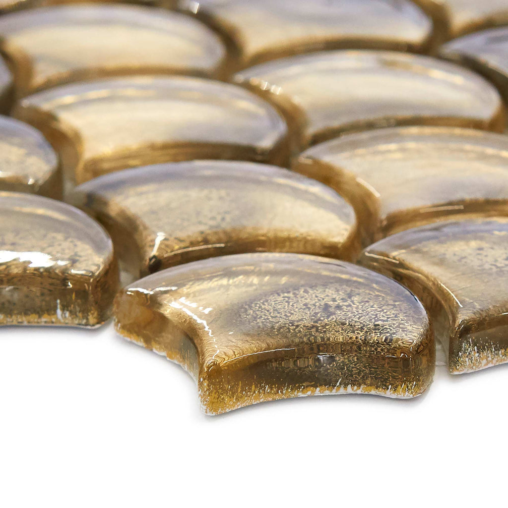 FIRED EARTH Metallic Vitreum Aurum Fan