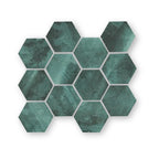 FIRED EARTH Nebula Green Hexagon