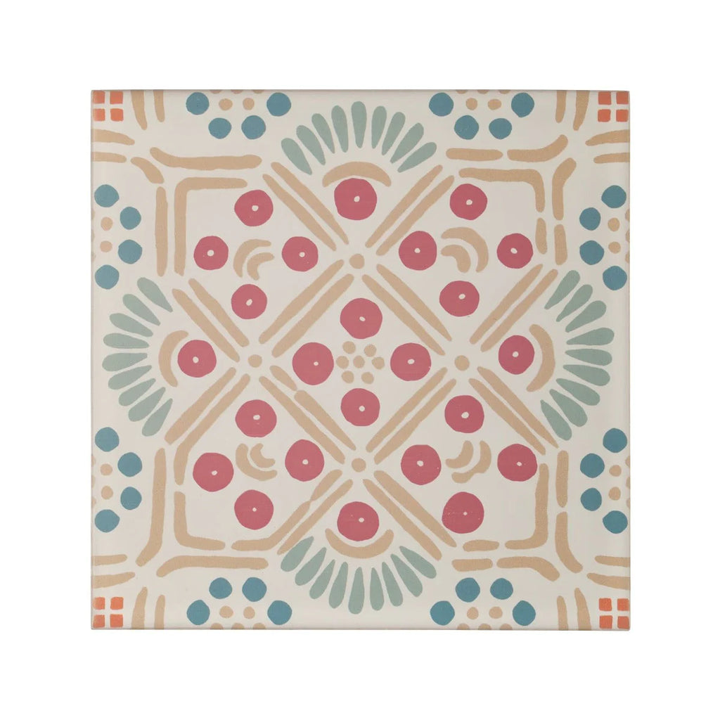 FIRED EARTH Nina Campbell Seville Coral Aqua