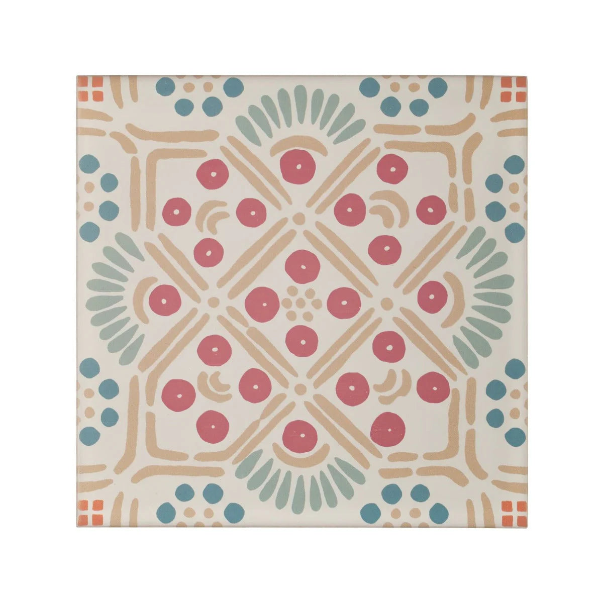 FIRED EARTH Nina Campbell Seville Coral Aqua