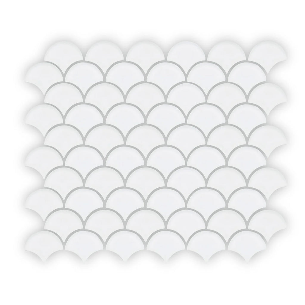 FIRED EARTH Nordic Glass Tromso Snow Mosaic