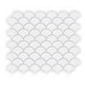 FIRED EARTH Nordic Glass Tromso Snow Mosaic