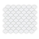 FIRED EARTH Nordic Glass Tromso Snow Mosaic