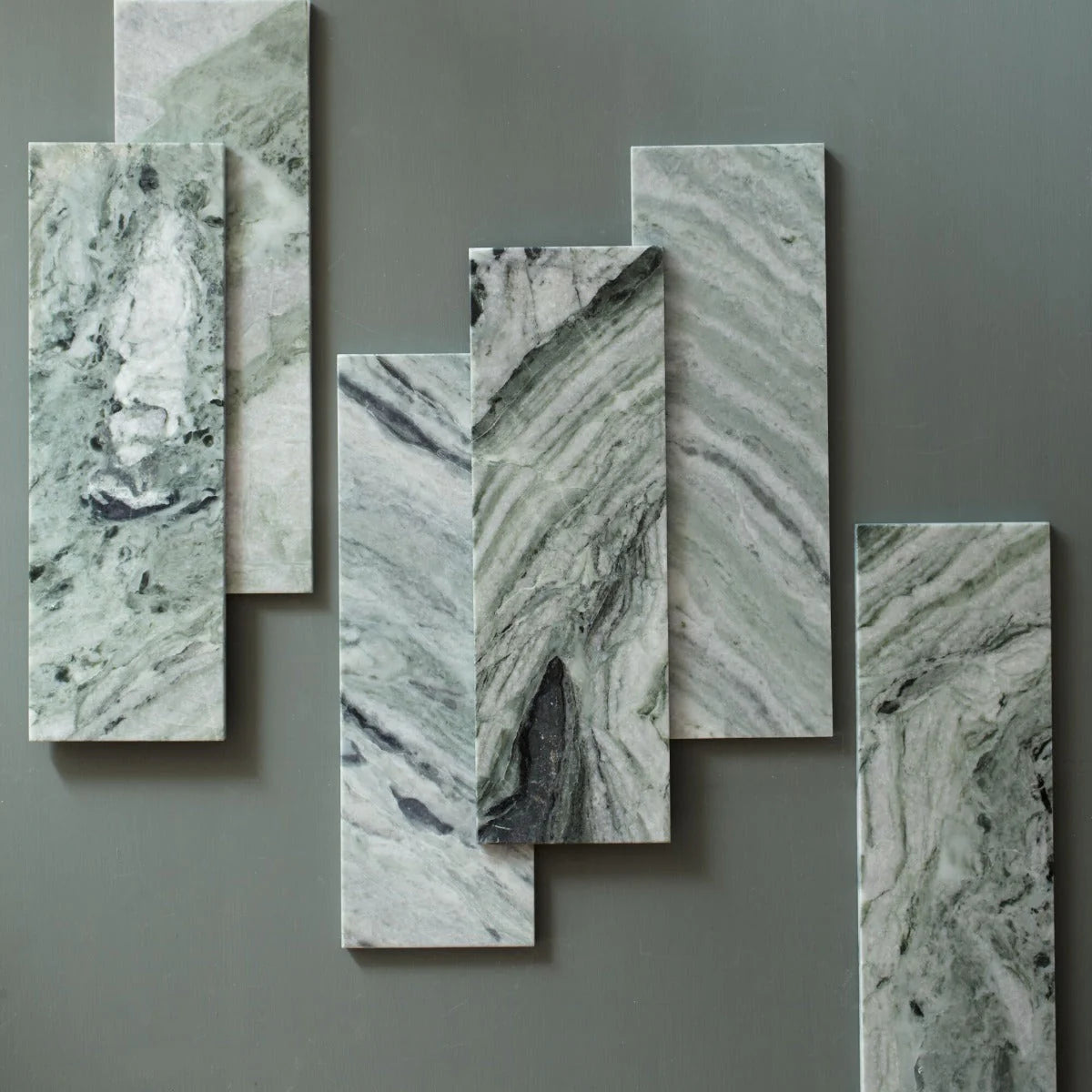 FIRED EARTH SeaSpray Green Marble