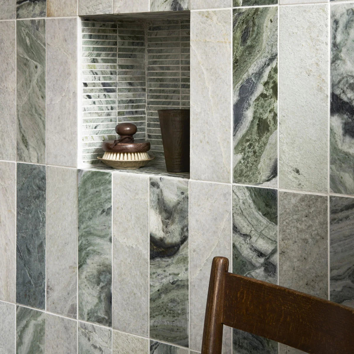 FIRED EARTH SeaSpray Green Marble