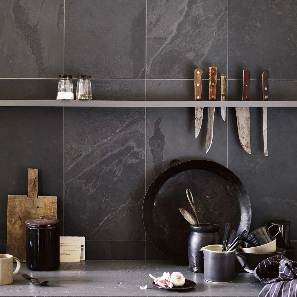 FIRED EARTH Urban Slate 400mm x 400mm Black Grey
