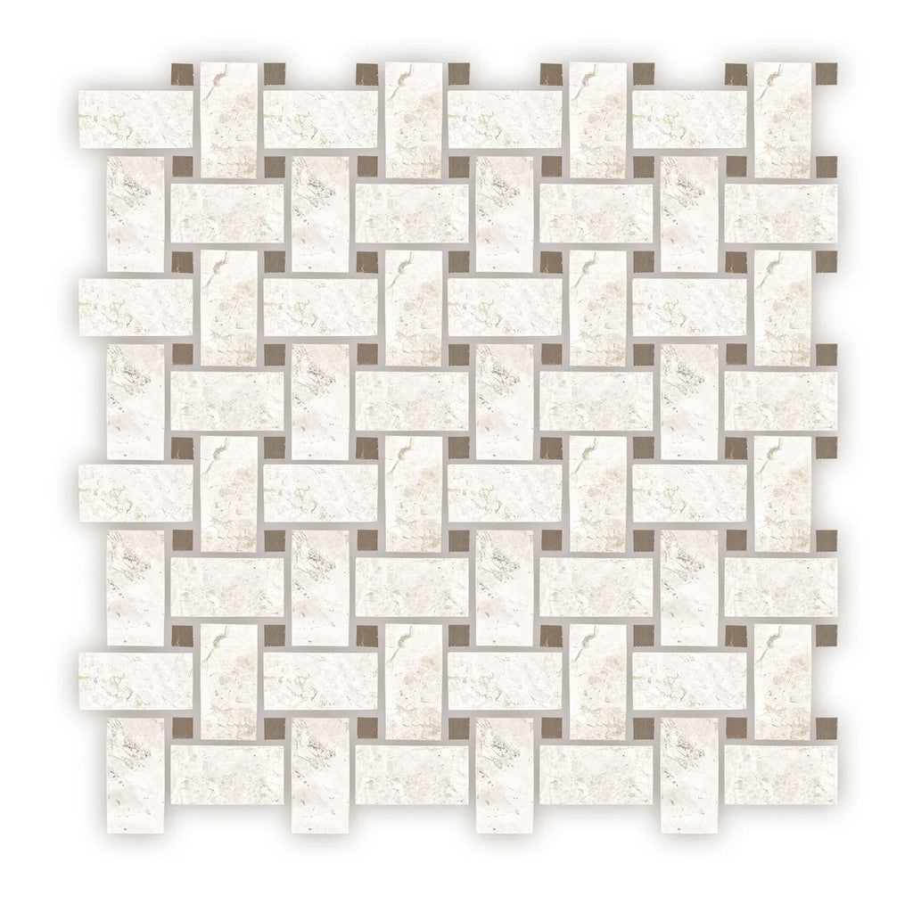 FIRED EARTH Westhampton Honed Basketweave Mosaic