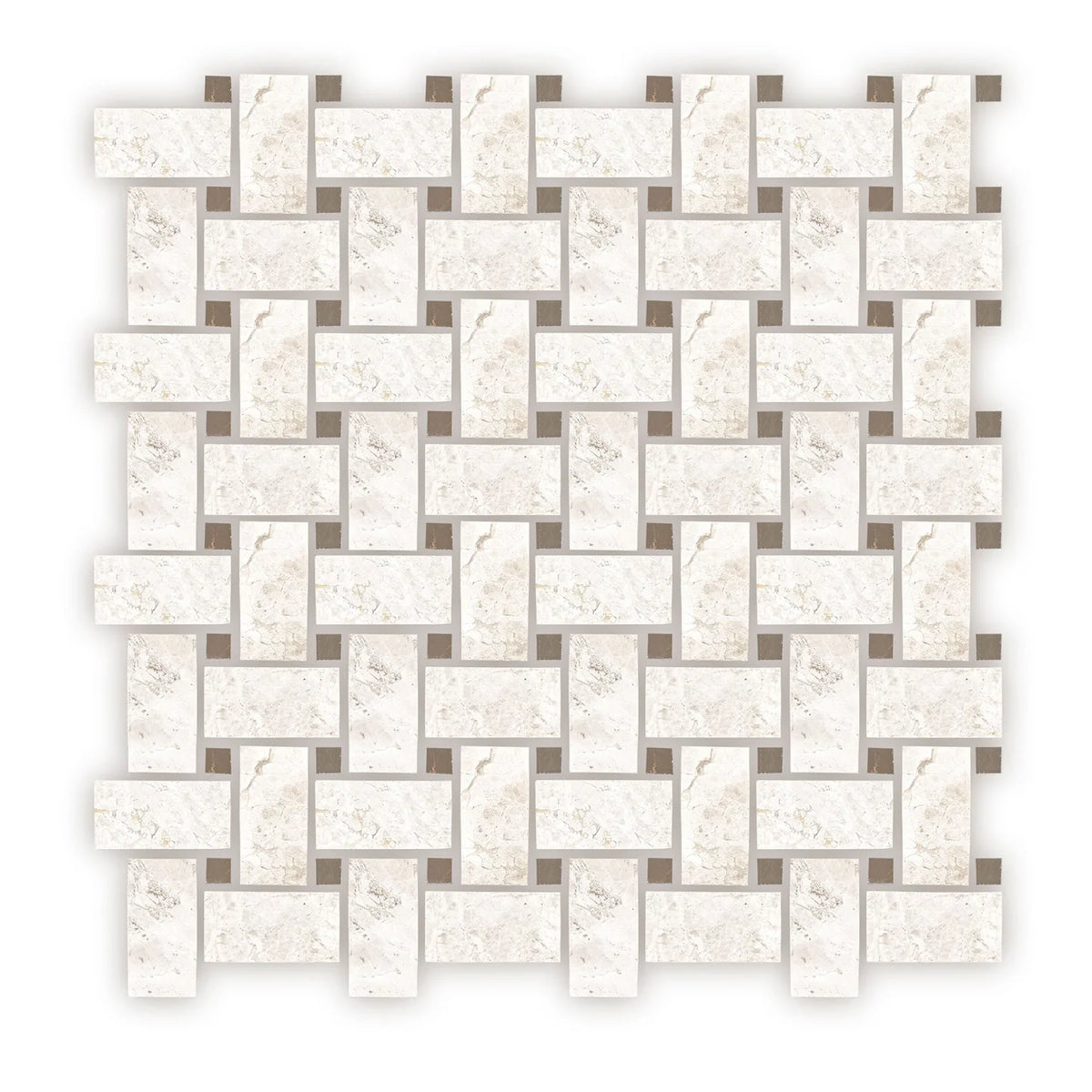 FIRED EARTH Westhampton Honed Basketweave Mosaic