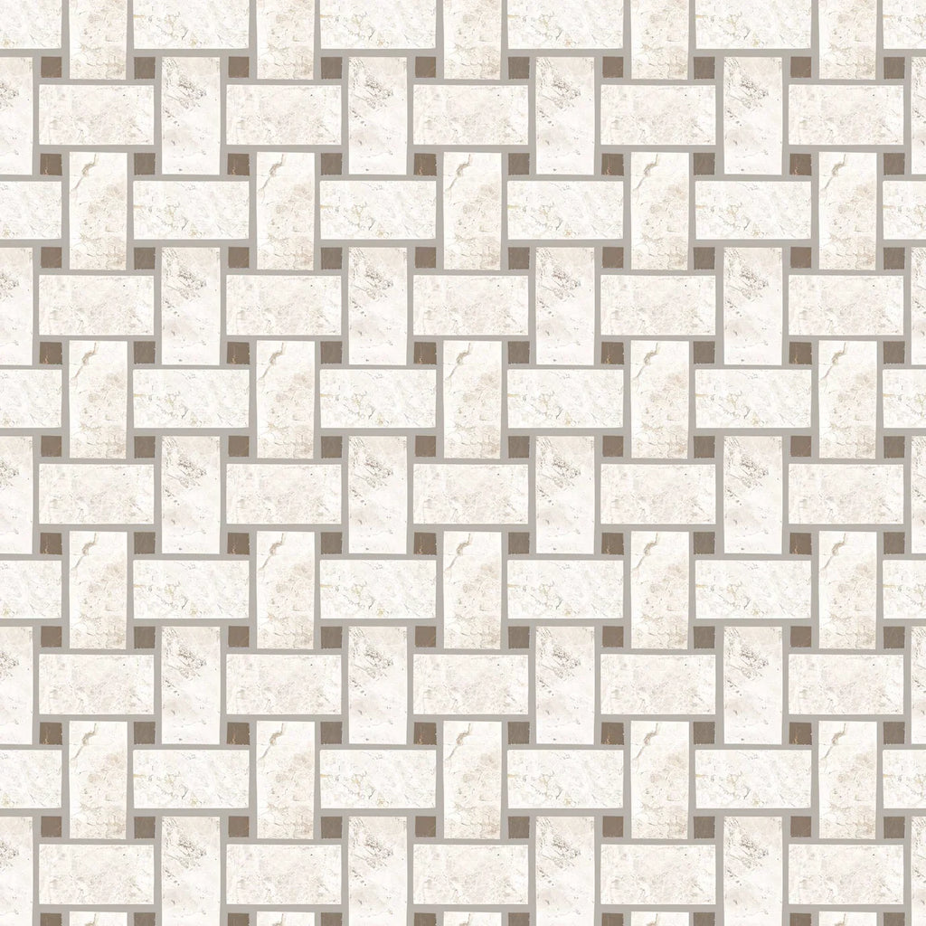 FIRED EARTH Westhampton Honed Basketweave Mosaic