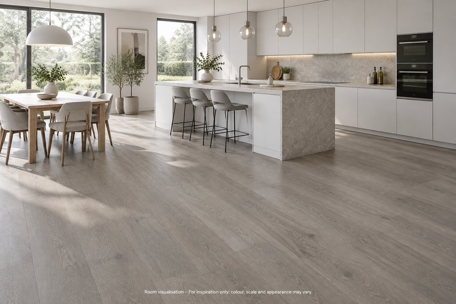 Karndean Art Select Grey Artisan Oak in Kitchen