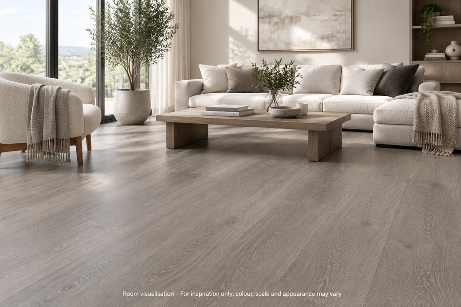 Karndean Art Select Grey Artisan Oak in Living room