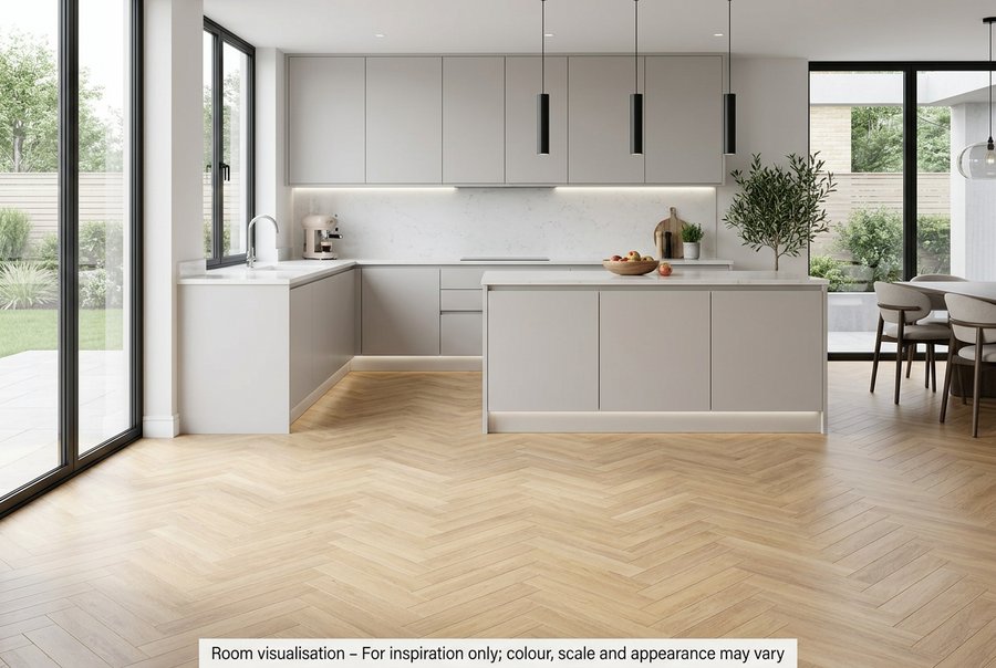 Karndean Art Select Parquet Savannah Oak in Kitchen