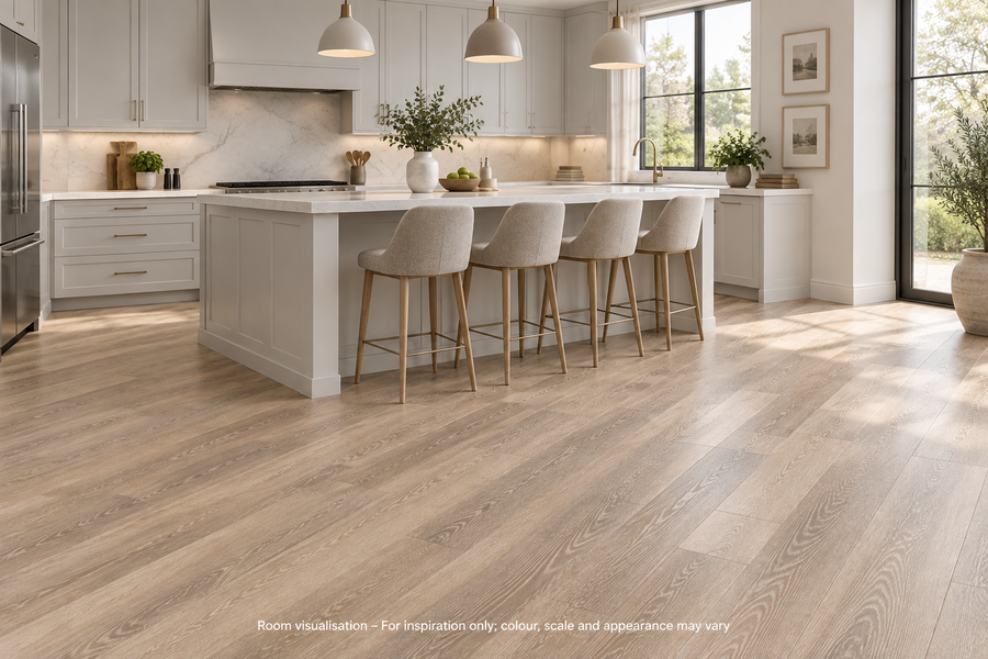 Karndean Art Select Limed Linen Oak in Kitchen