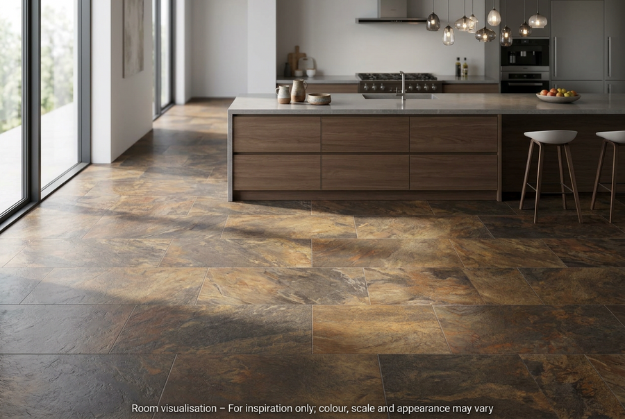 Karndean Art Select Slate Melbourne in Kitchen