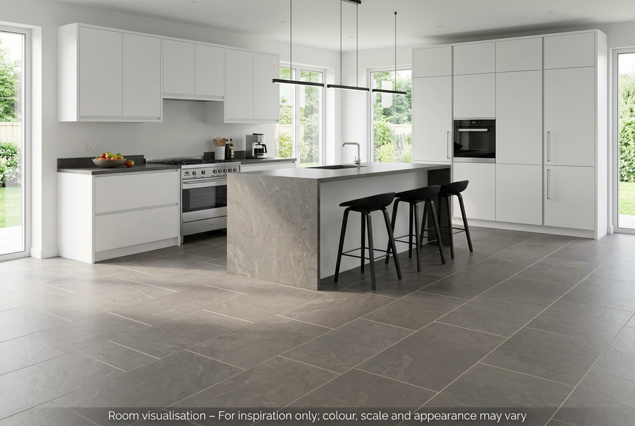Karndean Art Select Slate Corris in Kitchen