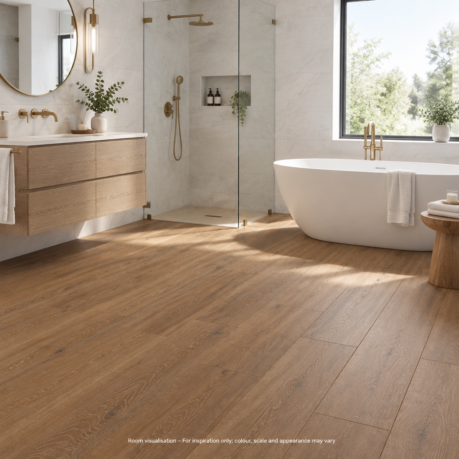 Karndean Art Select Merino Oak in Bathroom