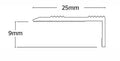 Interfloor Standard Aluminium Nosings – 9mm Self-Adhesive