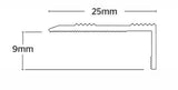 Interfloor Standard Aluminium Nosings – 9mm Self-Adhesive