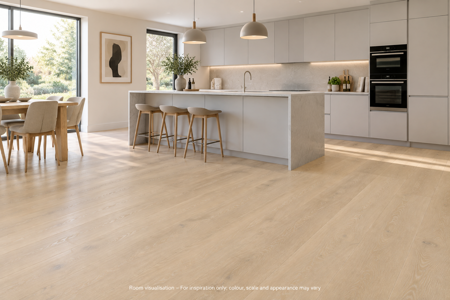 Karndean Art Select Pale Artisan Oak in Kitchen