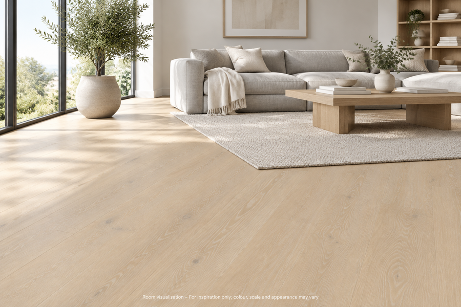 Karndean Art Select Pale Artisan Oak in Living room