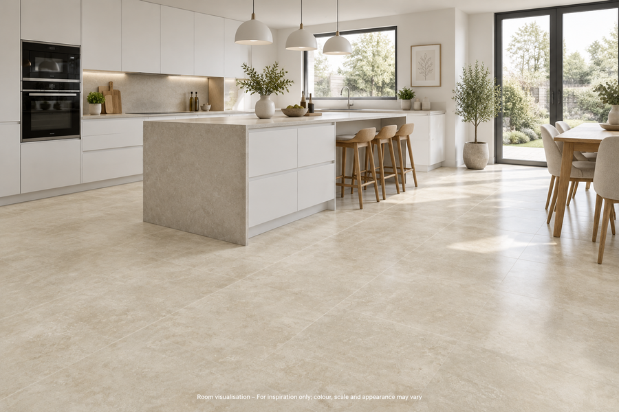 Karndean Art Select Pavimento Crema in Kitchen
