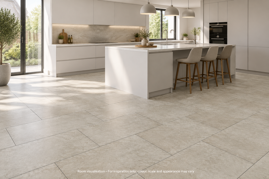 Karndean Art Select Pavimento Grigio in Kitchen