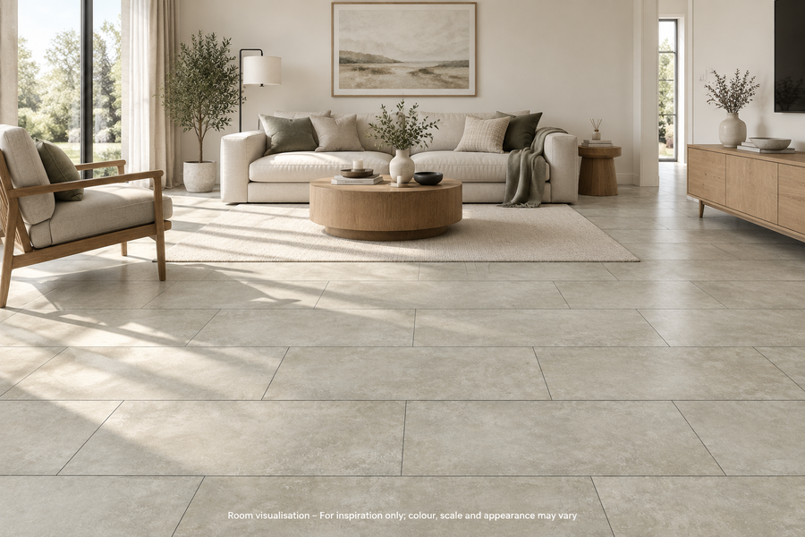 Karndean Art Select Pavimento Grigio in Living room