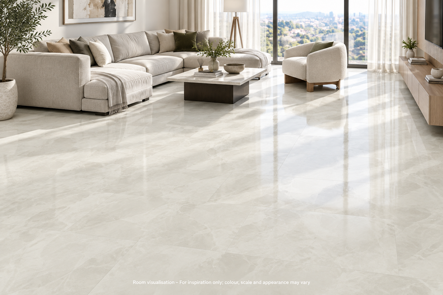 Karndean Art Select Pearl Onyx in Living room