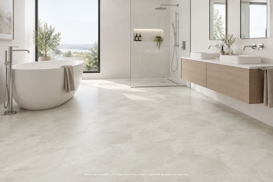 Karndean Art Select Pearl Onyx in Bathroom