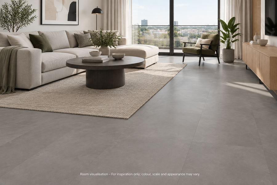 Karndean Van Gogh Rigid Core Urban Grey in Living room