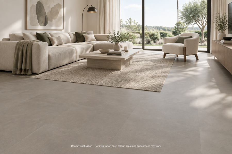 Karndean Van Gogh Rigid Core Metro Grey in Living room