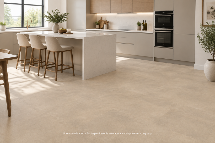Karndean Van Gogh Rigid Core Cotswold Stone in Kitchen