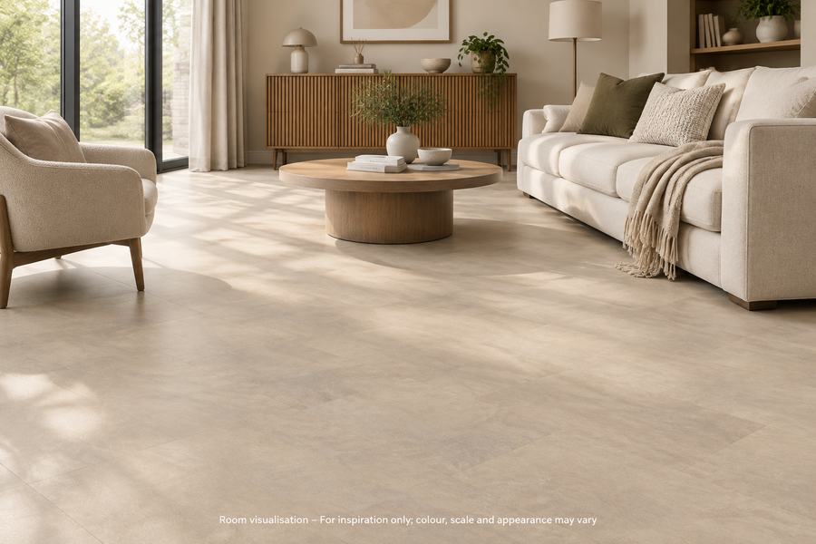 Karndean Van Gogh Rigid Core Cotswold Stone in Living room