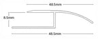 Interfloor Standard Aluminium Roundedge – 8.5mm